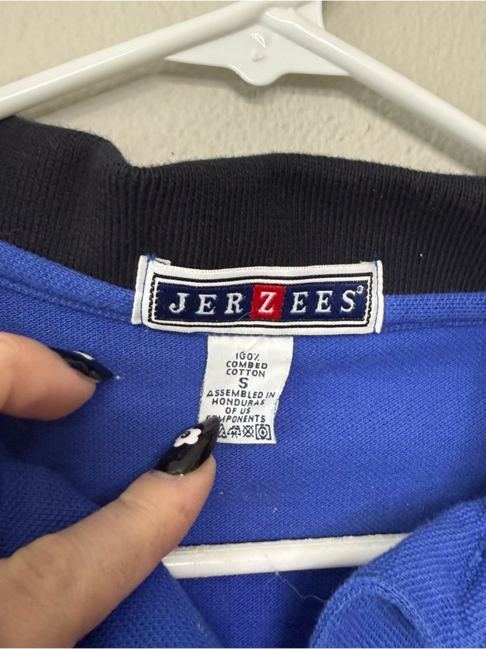 Jerzees Checkered Racing Polo Tee - Picture 5 of 5